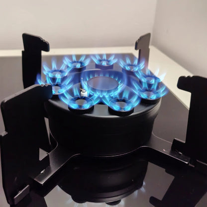 ALK 5-Burner Built-In Gas & Electric Cooktop – 36" Ceramic Glass, 220V