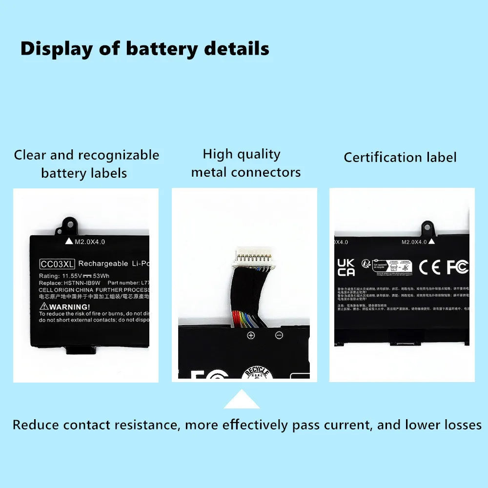 CC03XL Laptop Battery for HP EliteBook 830 835 840 845 850 855 G7 G8 | ZBook Firefly 14 15