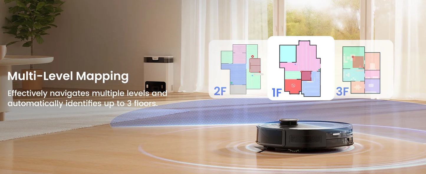 Lefant M2S Pro Robot Vacuum Cleaner – 10000Pa, Laser Navigation, Auto Dust Station