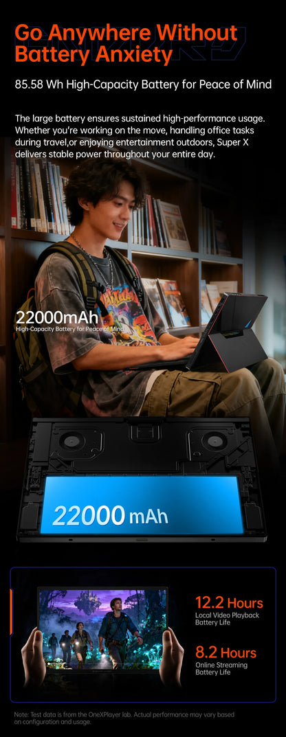 OneXPlayer Super V – Intel Core Ultra X7 358H, 14" 2.8K AMOLED, 48GB RAM, 1TB, Windows 11