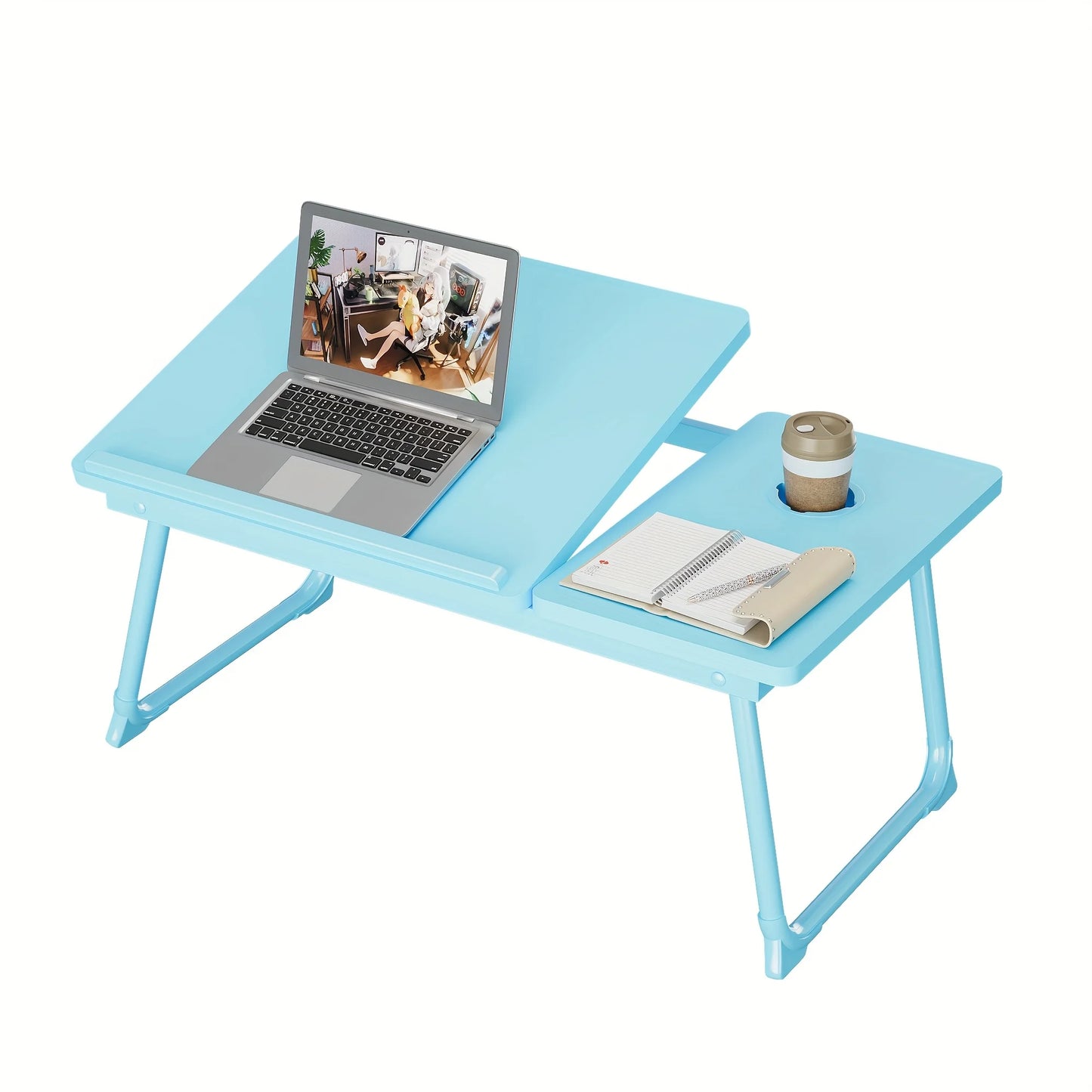 Foldable Laptop & Dining Tray Table – Adjustable Bed & Sofa Notebook Stand