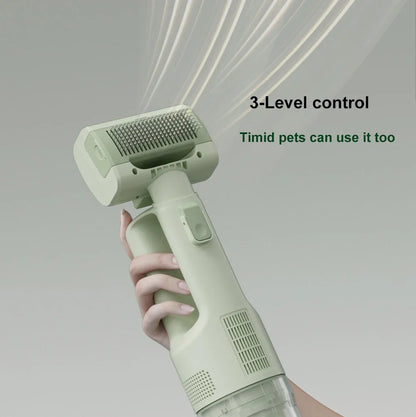 LISI Pet Grooming Vacuum Kit – 5 Brushes, 0.3L Dust Cup, HEPA Filter, 70W, Cat & Dog