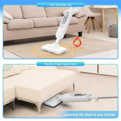 INSE F2 6-in-1 Steam Mop – 1200W High-Temperature Steam Cleaner, 360ml Tank, for Hard Floors, Carpet & Kitchen