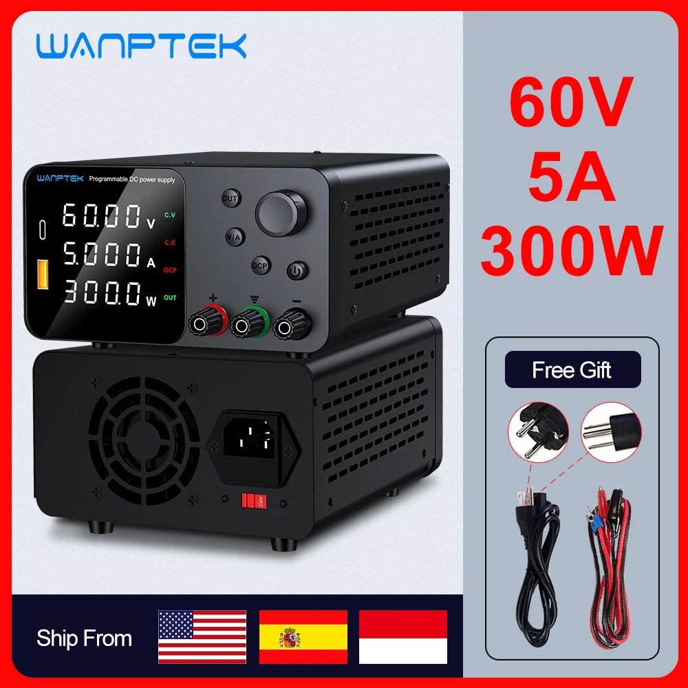 Wanptek Adjustable DC Lab Bench Power Supply