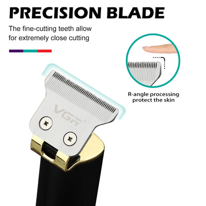 VGR T9 Hair Clipper V-009 – Professional Rechargeable Cordless Beard Trimmer & Haircut Machine for Men
