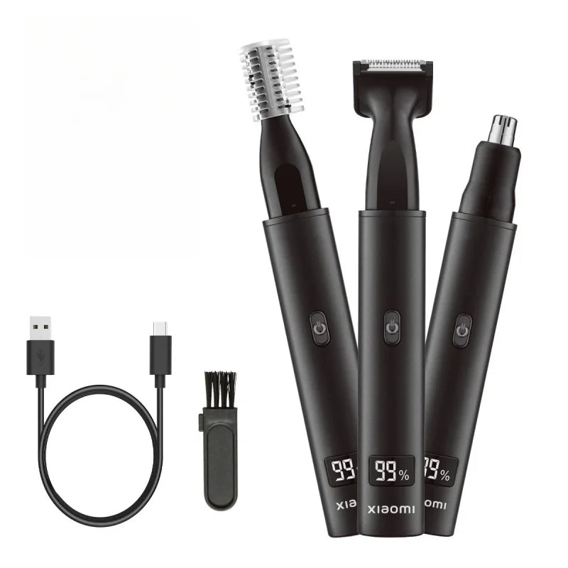 Xiaomi 3-in-1 Electric Nose & Ear Hair Trimmer – Painless, USB Rechargeable