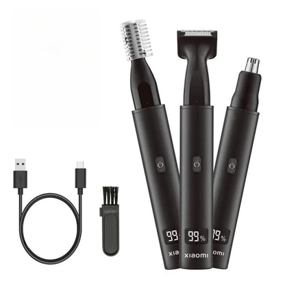 Xiaomi 3-in-1 Electric Nose & Ear Hair Trimmer – Painless, USB Rechargeable