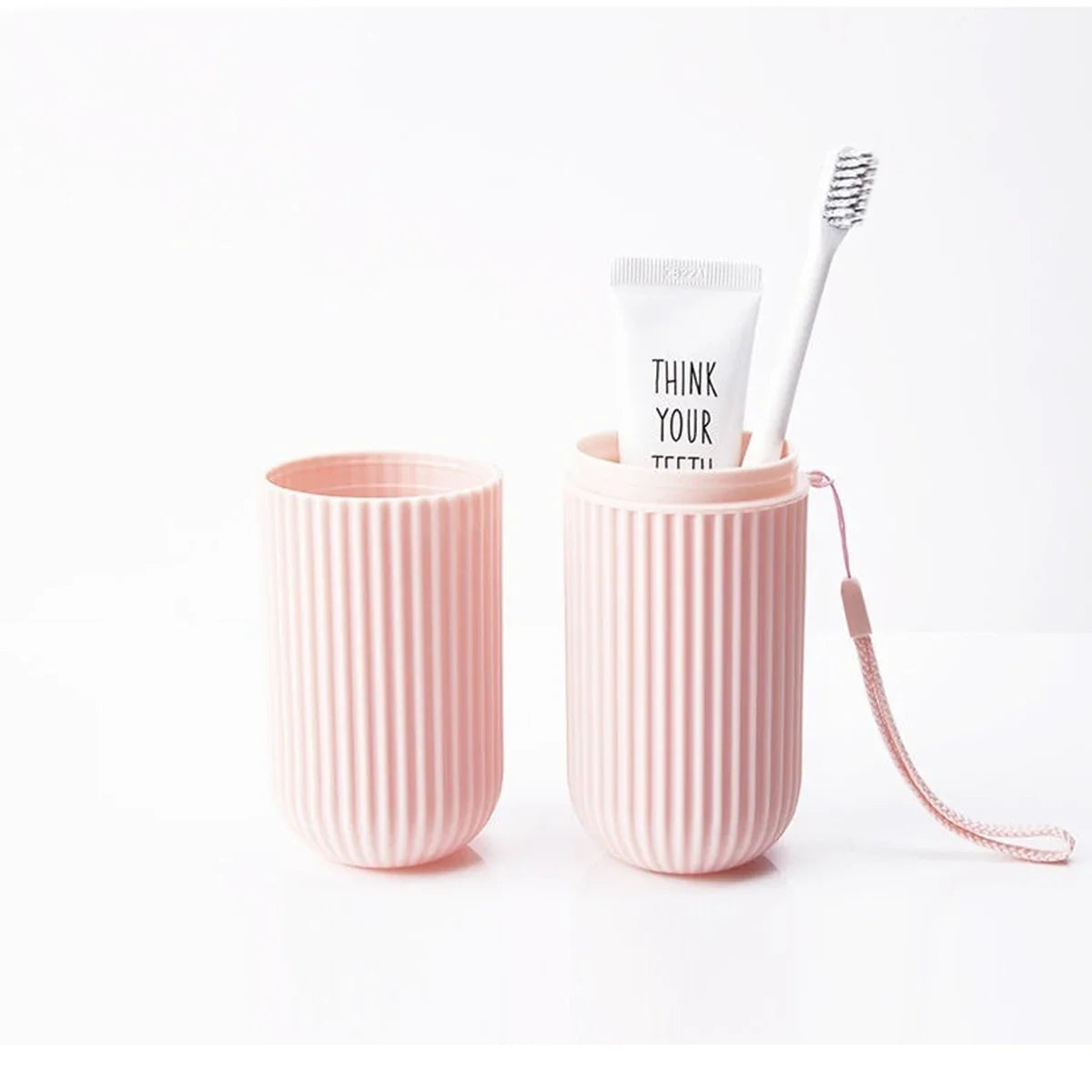 Portable Toothbrush & Toothpaste Holder Case – Travel & Camping Storage Box