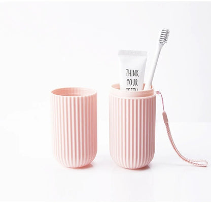 Portable Toothbrush & Toothpaste Holder Case – Travel & Camping Storage Box