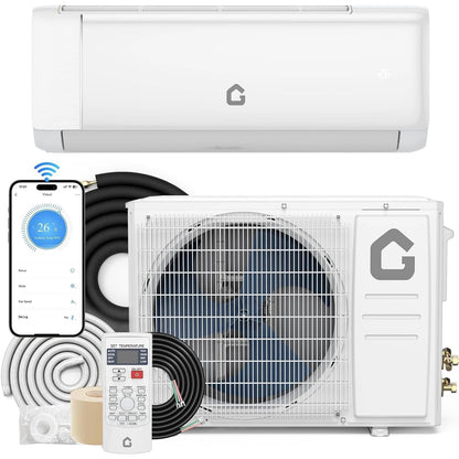 24000 BTU Mini Split Air Conditioner | Inverter, Heat Pump, WiFi Control, EU Plug