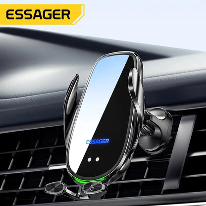 Essager 15W Wireless Car Charger Air Vent Mount – Fast Charging for iPhone, Xiaomi & Huawei