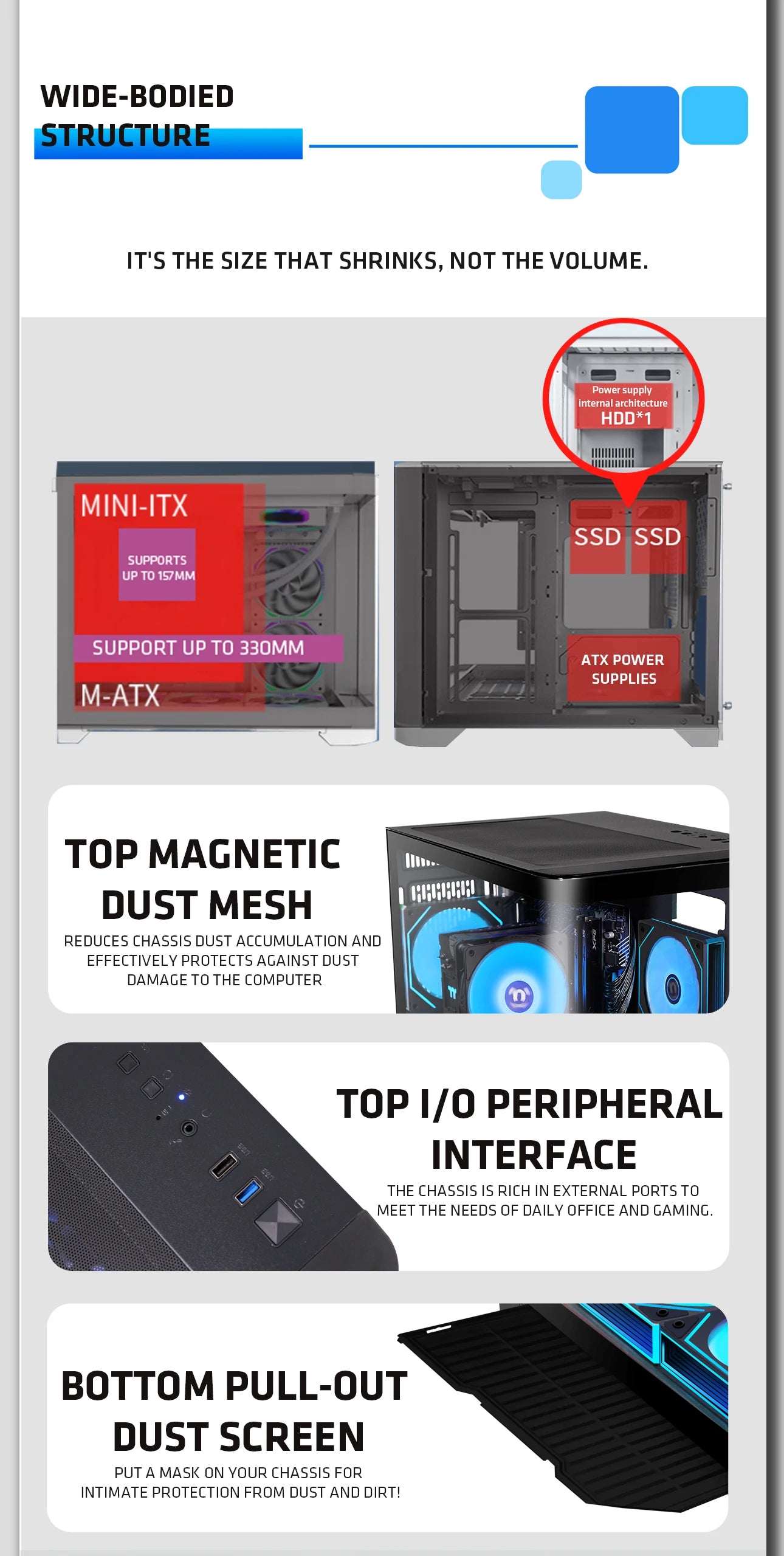 YEAH MAGIC Gaming Desktop — AMD Ryzen 5 5600GT, 16GB DDR4 3200, 1TB NVMe SSD, ARGB 7 Fans, Windows 11