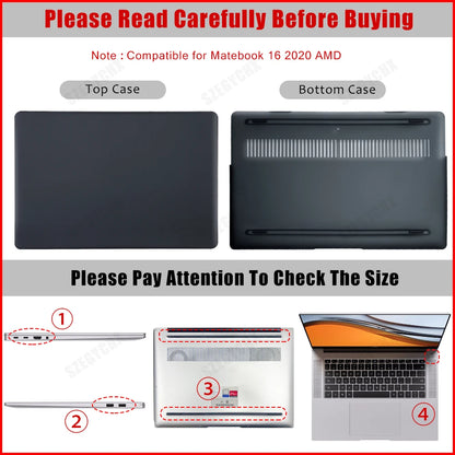 Huawei Matebook Laptop Case — D14/D15/X Pro/14/13, Honor MagicBook 14 (2020–2021)