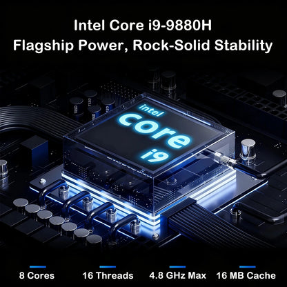 Ultra Slim Laptop 15.6" – Intel Core i9-9900, 32GB RAM, 2TB SSD, Windows 11 Pro, Full HD