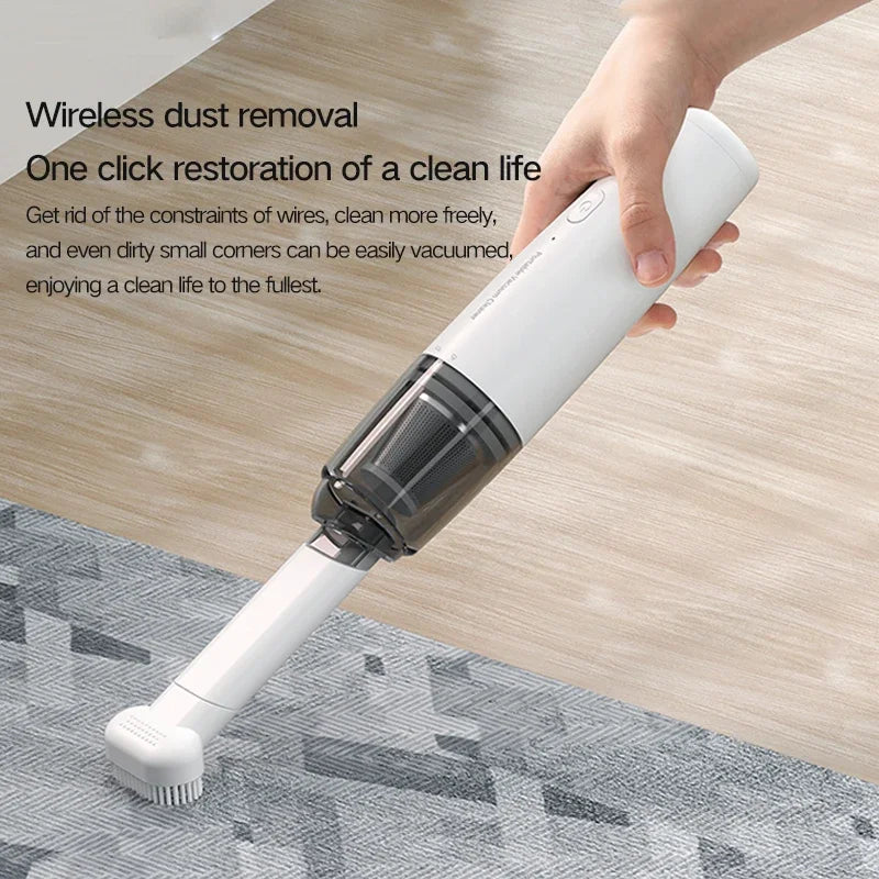 Handheld Wireless Car & Home Vacuum Cleaner – Mini Portable High Power Dust Remover