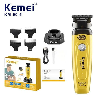 Kemei White 90-4 Professional Hair Clippers – Cordless Barber Clipper Set