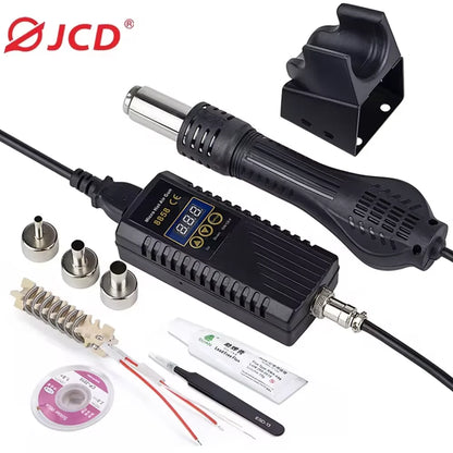 JCD 8858 750W Hot Air Rework Station – LCD Digital Soldering Hair Dryer