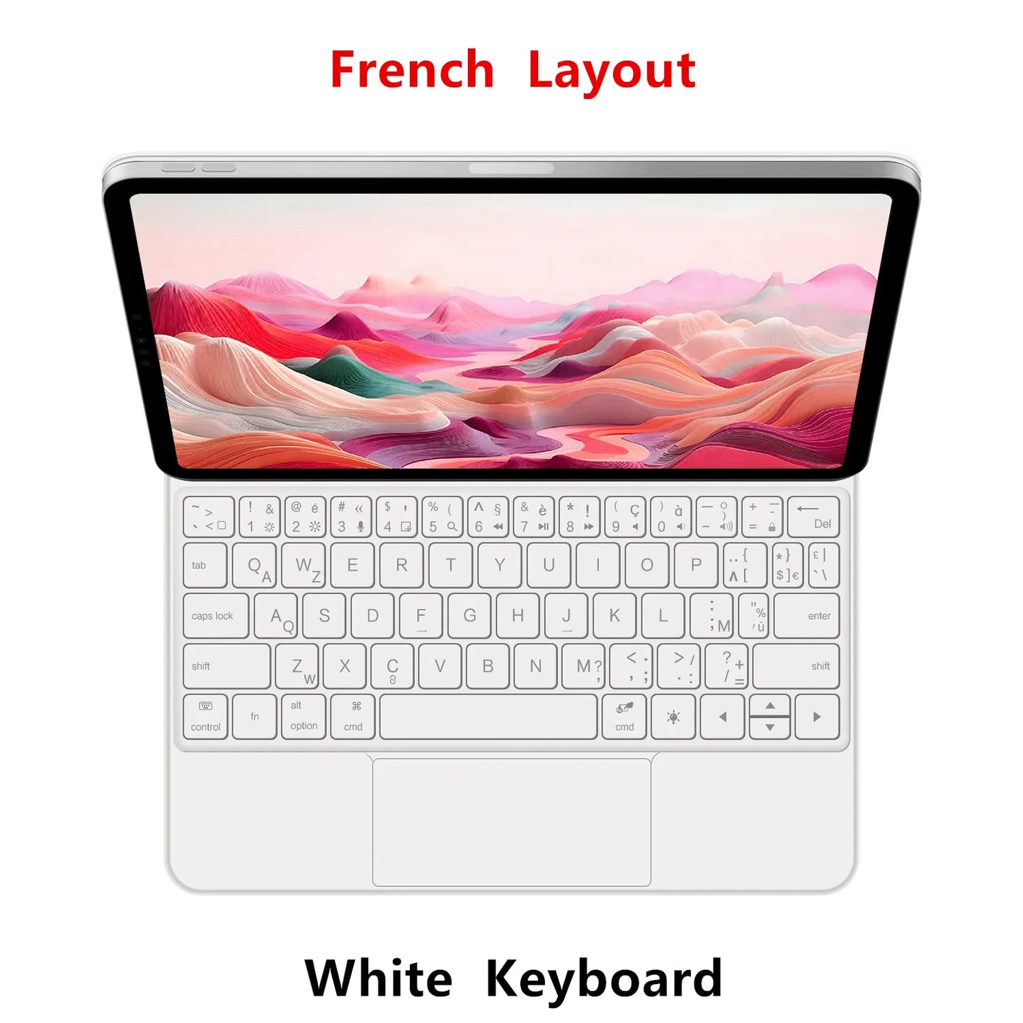 Magic Keyboard for iPad 11th Gen (A16) 2025 | Smart Case | Multi-Language | Black & White | 7 Languages