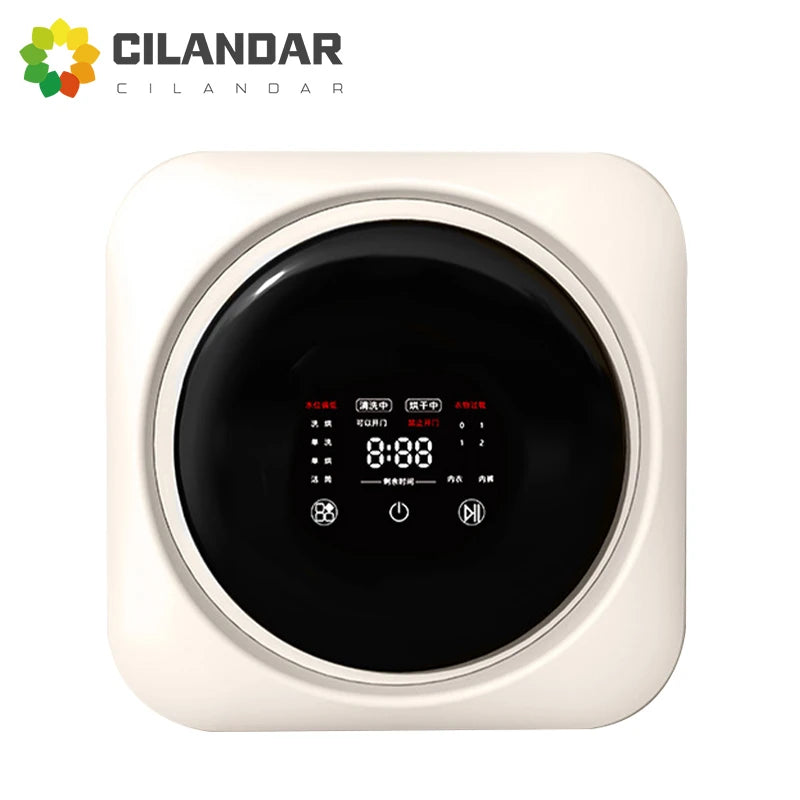 Mini Drum Washing Machine with Dryer | Desktop & Wall Mounted | 220V EU