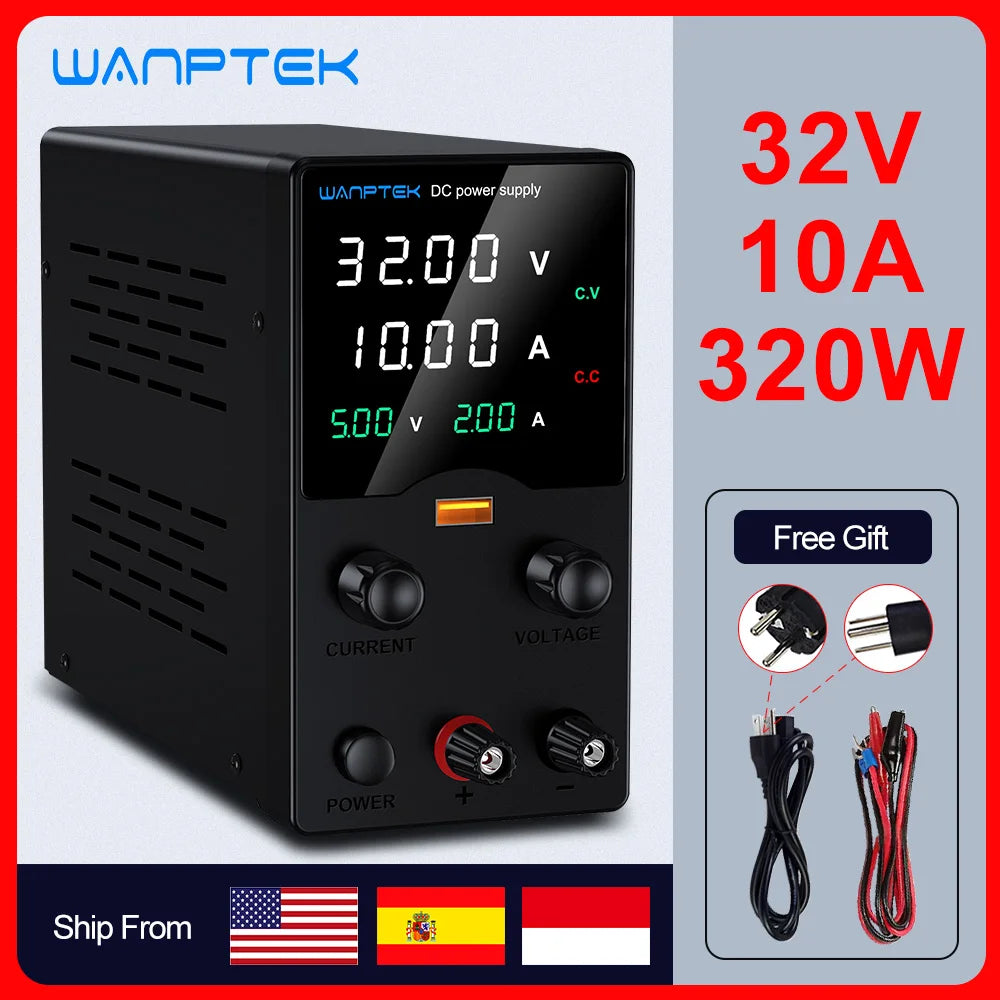 Wanptek Adjustable DC Lab Bench Power Supply