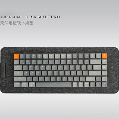 Cork Felt Keyboard Desk Pad – Shock Absorbing Silent Mat for 60%–80% Mechanical Keyboards