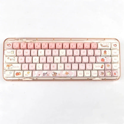 MOA Profile Cute Fall Puppy Gradient Keycap Set – Mechanical Keyboard
