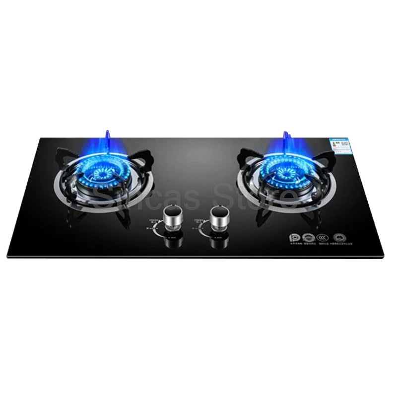 Two-Burner Gas Stove – Fierce Fire Desktop & Built-in | LPG & Natural Gas