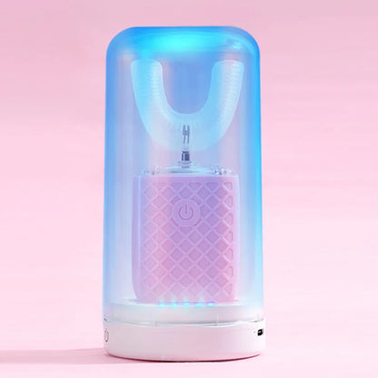 360° U-Type Electric Toothbrush – Adults & Kids, USB Charging, Teeth Whitening
