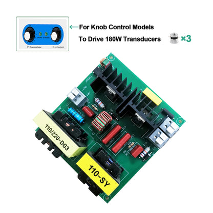 40kHz Ultrasonic Generator PCB Board 60W–180W – Mechanical & Digital Driver for Ultrasonic Cleaner 110V/220V