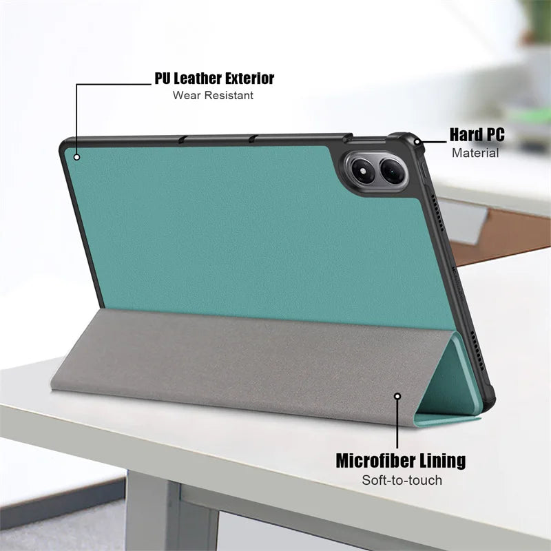 Fashion Print Magnetic Smart Stand PU Leather Case for Xiaomi Poco Pad M1 12.1" 2025