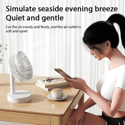 USB Small Electric Desktop Fan | High Wind | Portable Cooling | Home, Dormitory & Office | Air Circulator