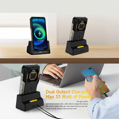 Ulefone UAS22 33W Desk Charging Dock – Fast Charging Station for Ulefone Armor 26 Ultra