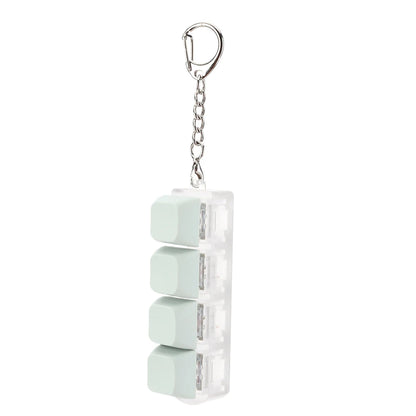 4-Key Mechanical Keyboard Switch Tester – DIY Keycaps, Fidget Toy, Stress Relief Keychain
