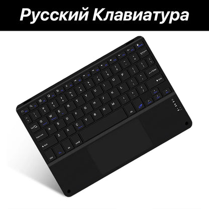 Bluetooth Wireless Keyboard with Touchpad for iPad, Tablet & Laptop