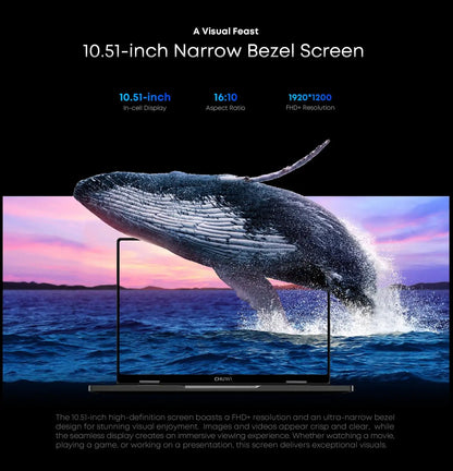 CHUWI MiniBook X 10.51" 2-in-1 Laptop – Intel N150, 16GB, 512GB, 2K Touch