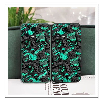 Blackened Clown Silicone Phone Case for Xiaomi Mi 11/12/13/14/15/17 Series