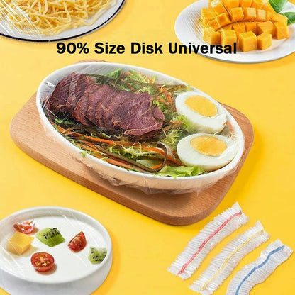 Elastic Food Cover Bags | Reusable PE Cling Wrap for Plates & Bowls | 50–1000 pcs