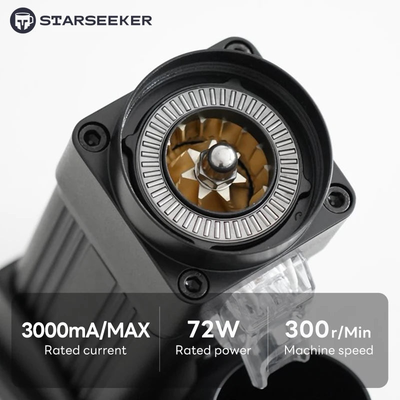 STARSEEKER E55Pro Electric Coffee Grinder | 55mm Conical Burr | Stepless Grind | Cold Brew | EU Plug