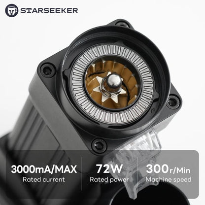 STARSEEKER E55Pro Electric Coffee Grinder | 55mm Conical Burr | Stepless Grind | Cold Brew | EU Plug