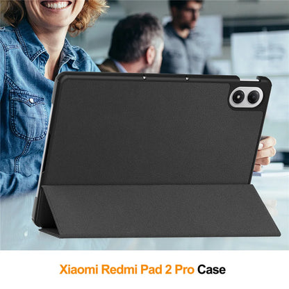 Smart Case for Xiaomi Redmi Pad 2 Pro 12.1" (2025) | Folding Flip Stand | Auto Sleep/Wake | Tablet Cover