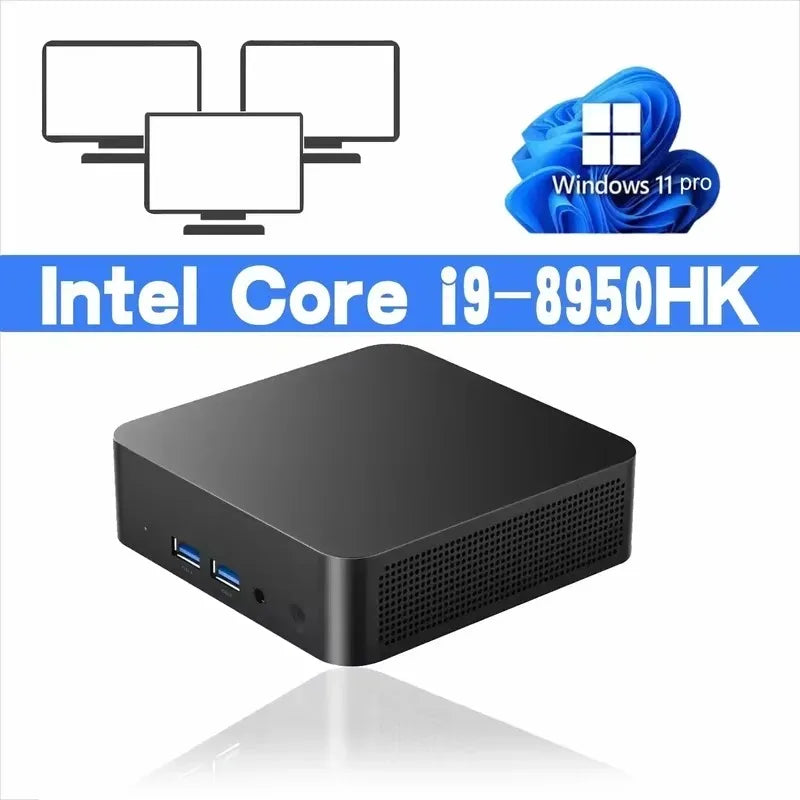 Windows 11 Mini PC | Intel Core i9-8950HK / i3-6100 | 16GB RAM | 1TB–2TB SSD | WiFi 6 | BT 5.2