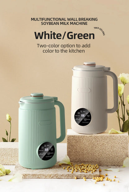 8-in-1 Automatic Nut Milk Machine & Coffee Maker – 40oz, Self-Cleaning, Delay Start, Keep Warm