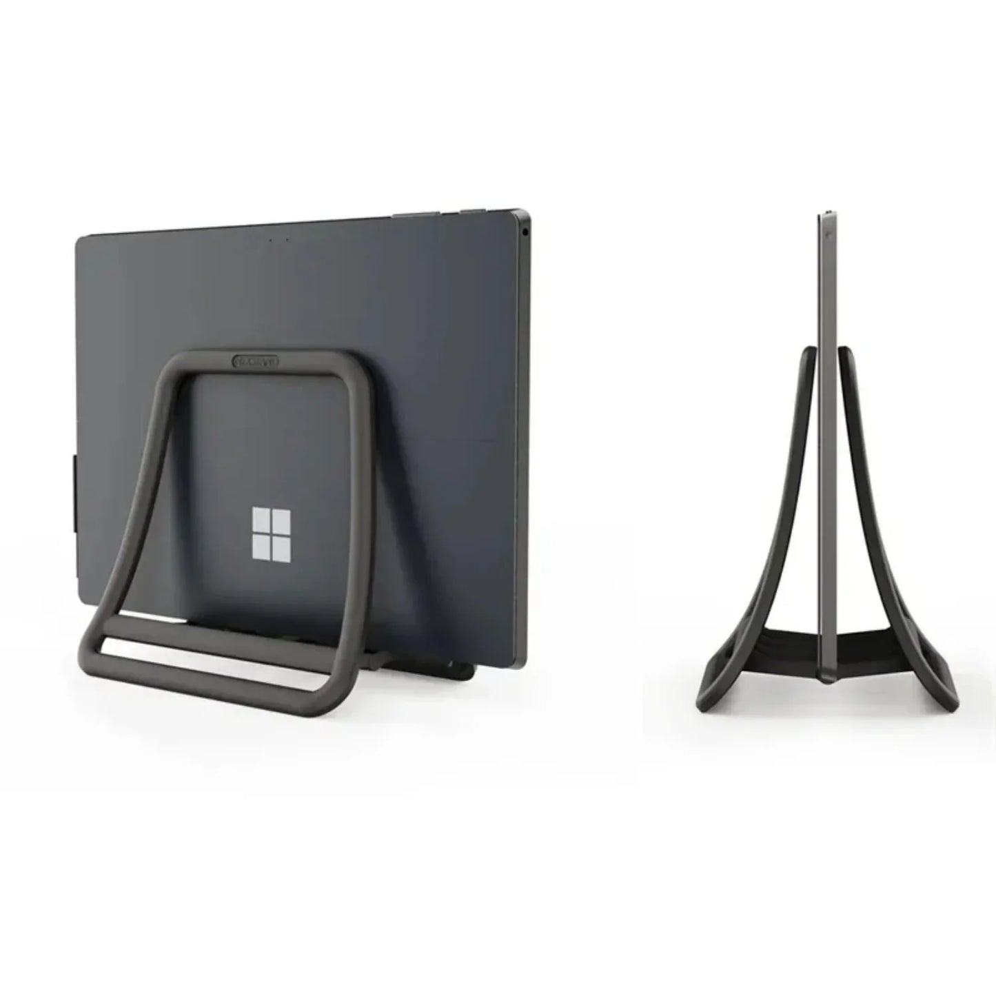 Vertical Laptop & iPad Stand – Gravity-Based, Multi-Device Desktop Holder, ABS Plastic