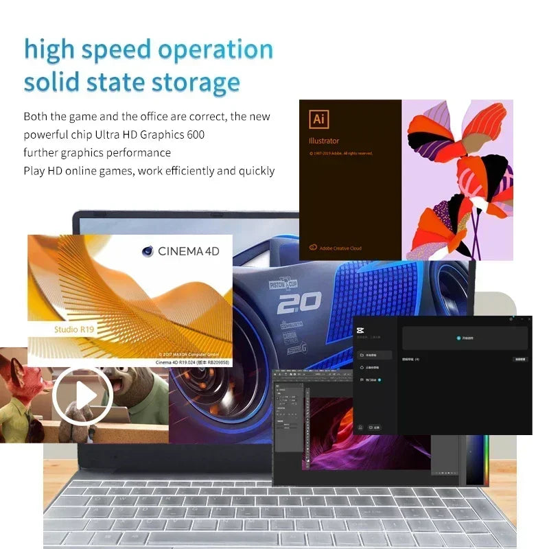 Pipo 15.6" Laptop – Intel Celeron N5095, 16GB DDR4, up to 1TB SSD, Pink/Silver, Windows 10