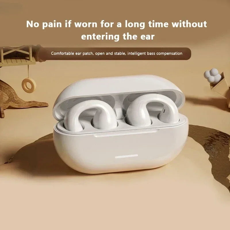 R.E.D. Shopping T75 Bone Conduction Headphones with Bluetooth 5.3, HiFi sound, waterproof design, and open-ear fit.