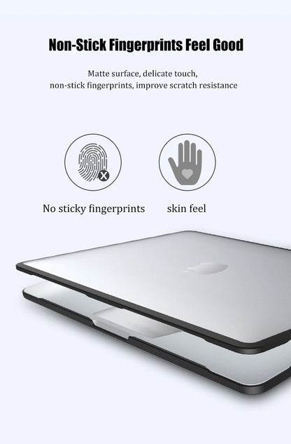 MacBook Case Air 13/15, Pro 13/14/16 | M1-M5 2024-2026 | Hard Shell Cover