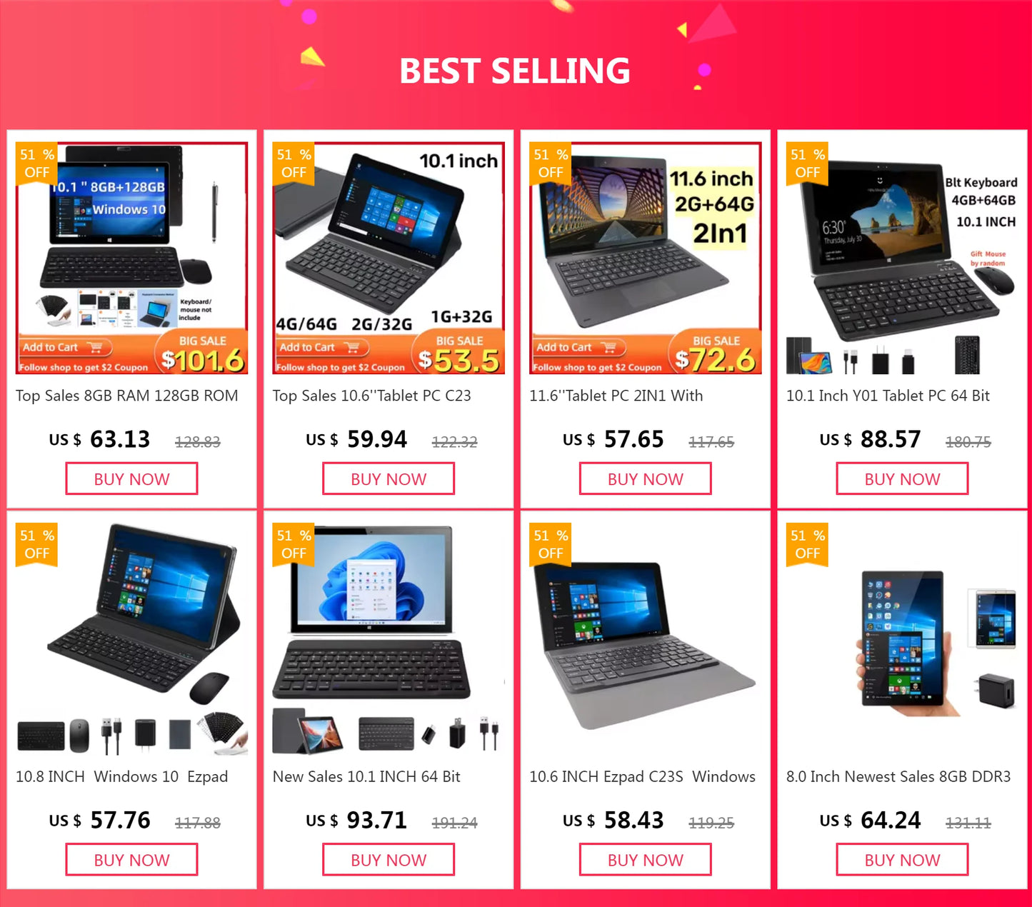 Nextbook G12 Tablet 11.6" – Windows 10, Intel Atom, 2GB+64GB, 9000mAh, WiFi, Touch