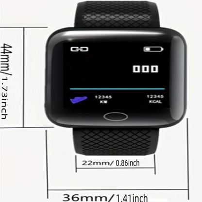 Smart Watch with Bluetooth Music Player & Health Monitor - Fitness Sport Bracelet for Men & Women