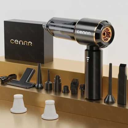 CENRR Mini Car Vacuum Cleaner – 998000Pa, Cordless, Handheld, Blower