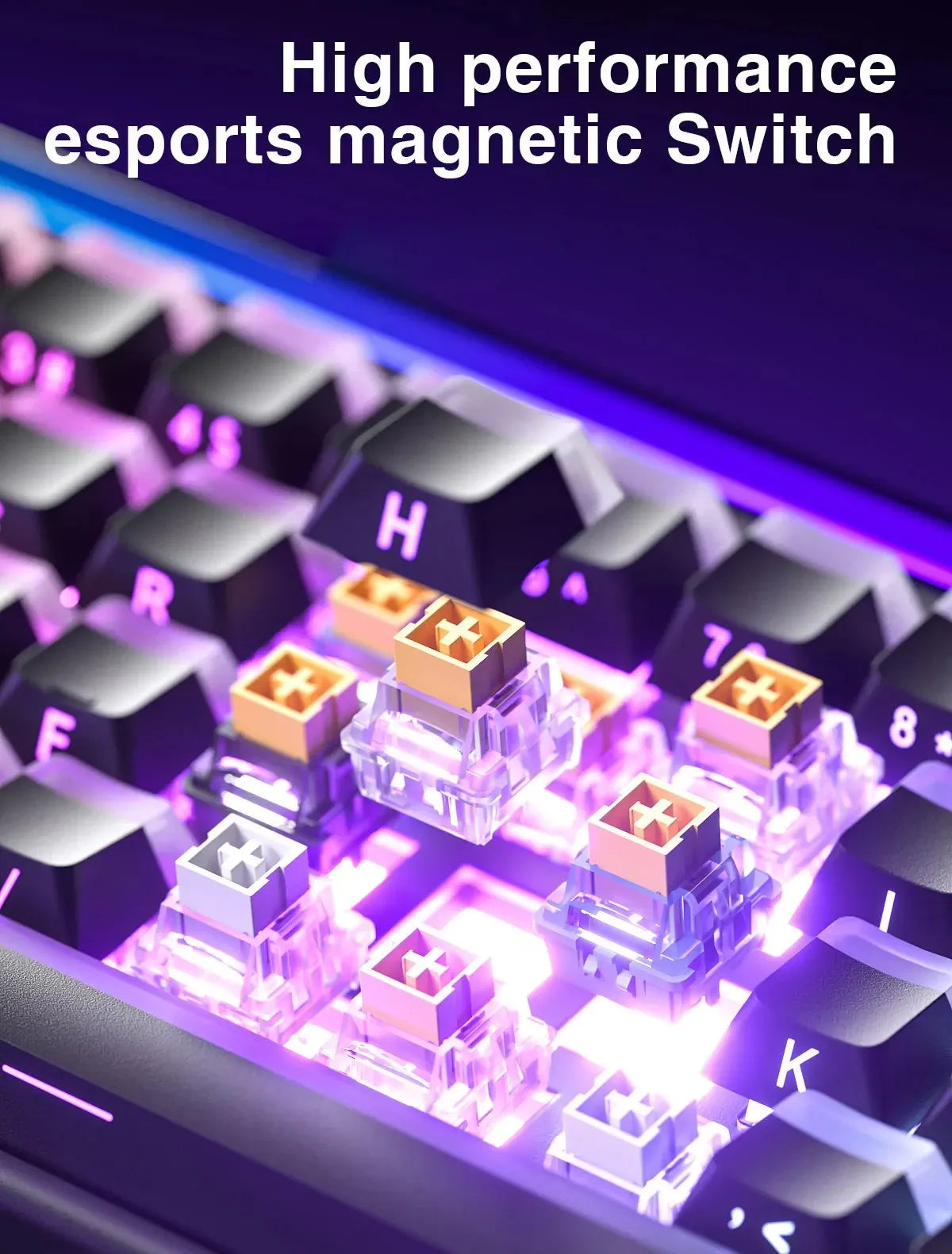 AULA HERO 68HE Magnetic Switch Keyboard – Rapid Trigger, 8K Polling, Hot-Swap, RGB, 68% Layout